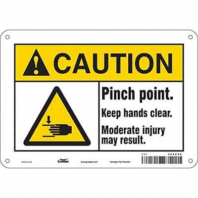 Safety Sign 7 inx10 in Polyethylene