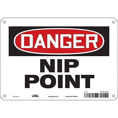 Safety Sign 7 in x 10 in Aluminum