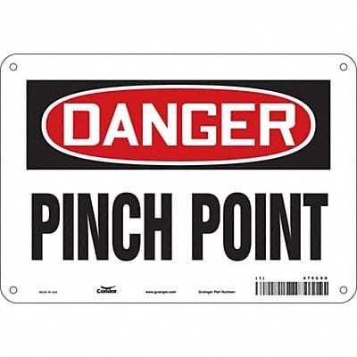 Safety Sign 7 inx10 in Polyethylene