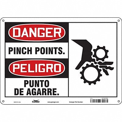 Safety Sign 10 inx14 in Aluminum