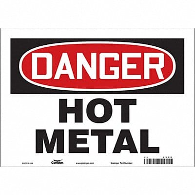 Safety Sign 10 in x 14 in Vinyl