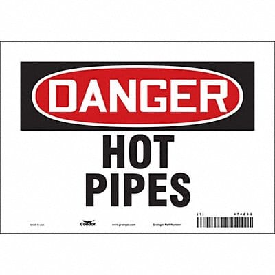 Safety Sign 7 in x 10 in Vinyl