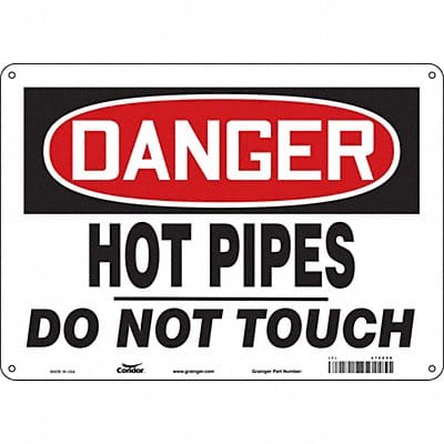 Safety Sign 10 inx14 in Aluminum