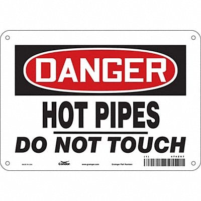 Safety Sign 7 inx10 in Polyethylene