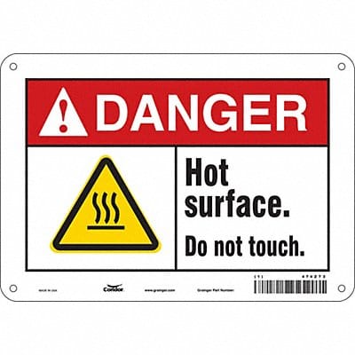 Safety Sign 7 inx10 in Polyethylene