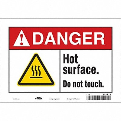 Safety Sign 7 inx10 in Vinyl