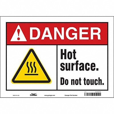 Safety Sign 10 in x 14 in Vinyl