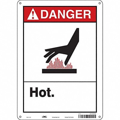 Safety Sign 14 in x 10 in Polyethylene