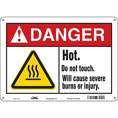 Safety Sign 10 in x 14 in Polyethylene