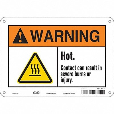 Danger Sign 7 in x 10 in Aluminum