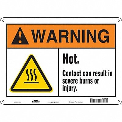 Safety Sign 10 inx14 in Aluminum