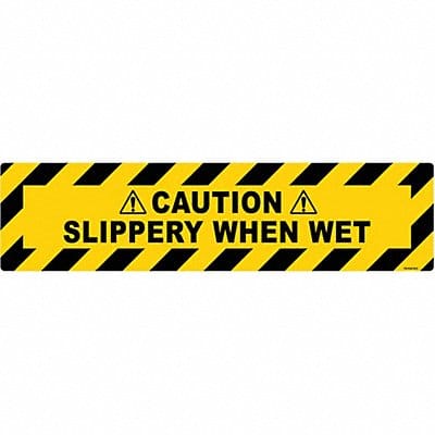 Anti-Slip Floor Sign 6 inx24 in Vinyl