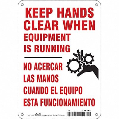 Safety Sign 10 inx7 in Polyethylene
