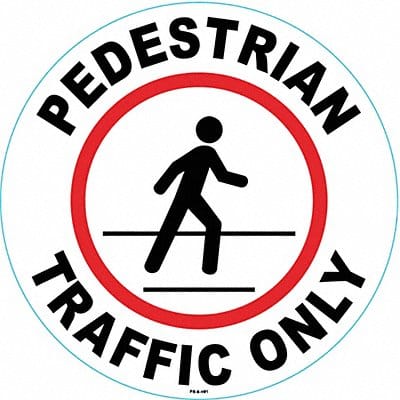 Anti-Slip Floor Sign 8 inx 8in Vinyl PK2