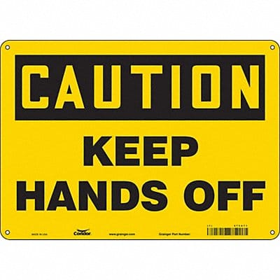 Safety Sign 10 in x 14 in Aluminum