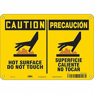 Safety Sign 7 inx10 in Polyethylene Safety Sign 7 inx10 in Polyethylene