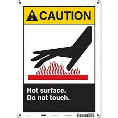 Safety Sign 14 in x 10 in Polyethylene