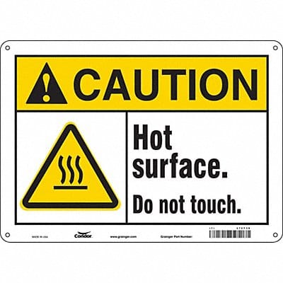 Safety Sign 10 in x 14 in Polyethylene