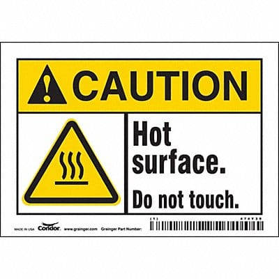 Safety Sign 3 1/2 inx5 in Vinyl