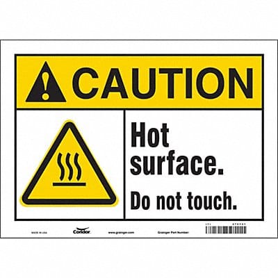 Safety Sign 10 in x 14 in Vinyl