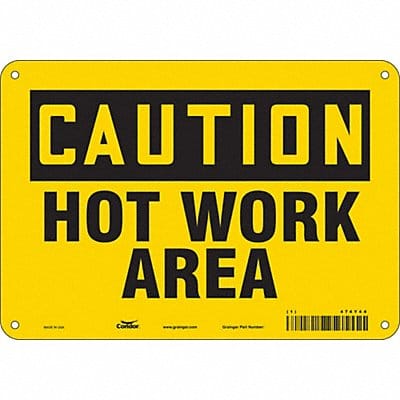 Safety Sign 7 inx10 in Polyethylene
