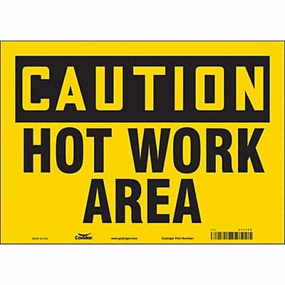 Safety Sign 10 inx14 in Vinyl