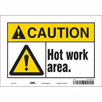 Safety Sign 7 inx10 in Vinyl