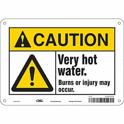Safety Sign 7 inx10 in Polyethylene