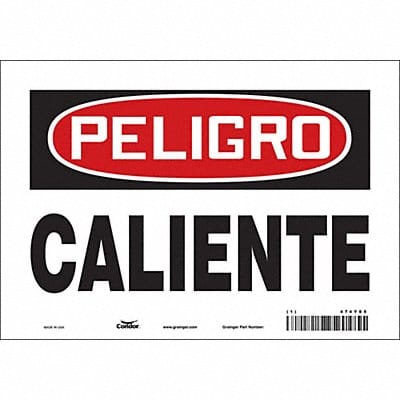 Safety Sign 7 in x 10 in Vinyl