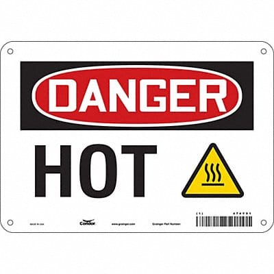 Safety Sign 7 inx10 in Polyethylene