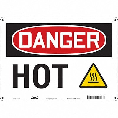 Safety Sign 10 in x 14 in Polyethylene