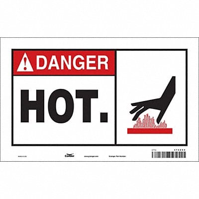 Safety Sign 7.5in x 12in Vinyl