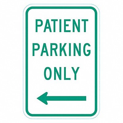 Patient Parking Sign 18 x 12