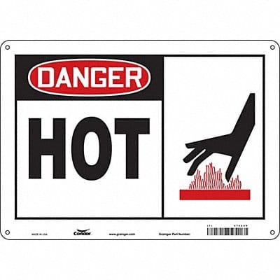 Safety Sign 10 in x 14 in Polyethylene