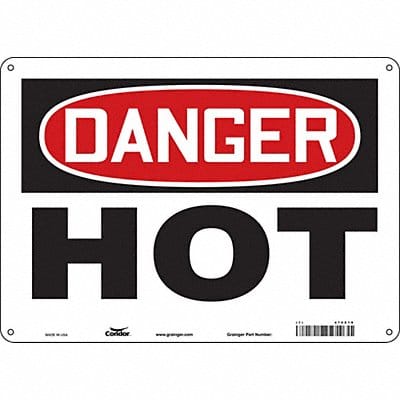 Safety Sign 10 inx14 in Polyethylene