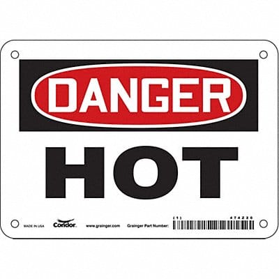 Safety Sign 5 inx7 in Vinyl