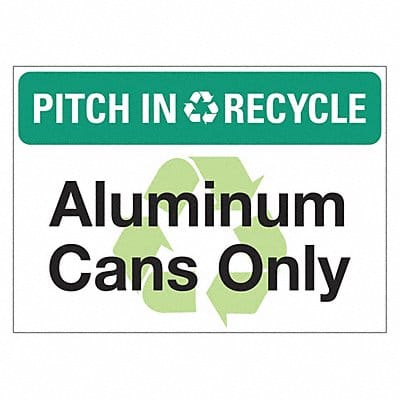 Eco Pitch In  Recycle Sign 10x14in PK5
