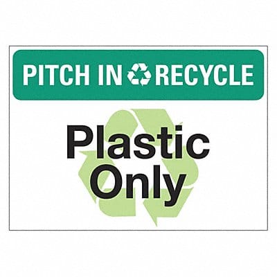 Eco Pitch In  Recycle Sign 10x14in PK5
