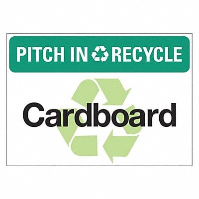 Eco Pitch In  Recycle Sign 10x14in PK5