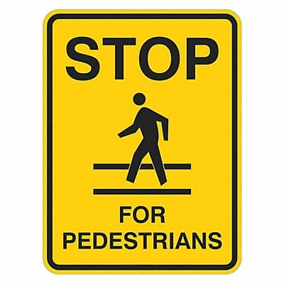 Stop for Pedestrians Sign 24 x 18