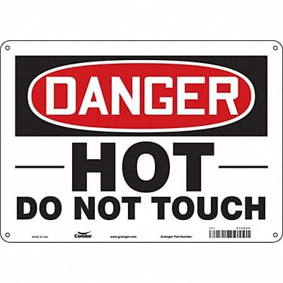 Safety Sign 10 in x 14 in Polyethylene