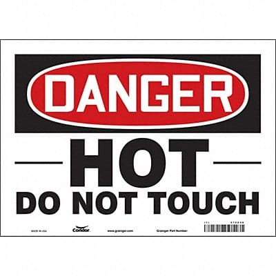 Safety Sign 10 in x 14 in Vinyl