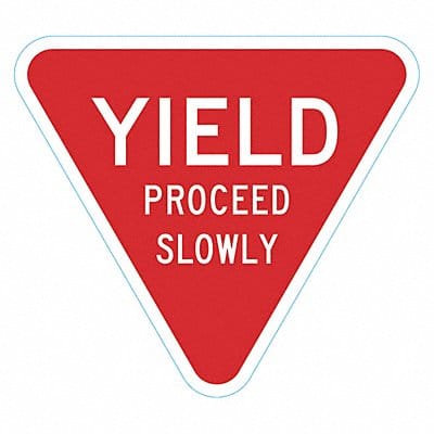 Pedestrian Bike Control TrfcSign 18x18in