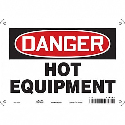 Safety Sign 7 inx10 in Polyethylene