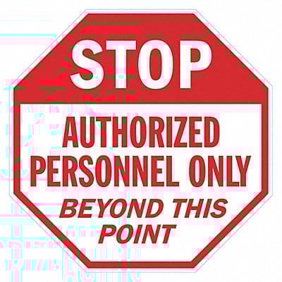 Office and Facility Sign 24 W 24 H