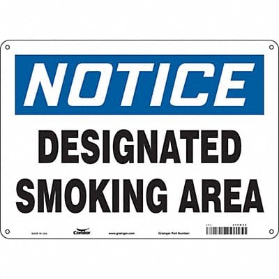 Safety Sign 10 inx14 in Aluminum