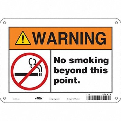 Safety Sign 7 in x 10 in Aluminum