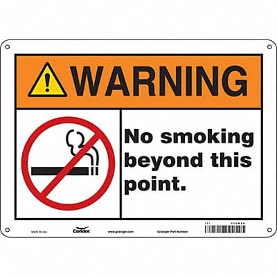Safety Sign 10 in x 14 in Aluminum