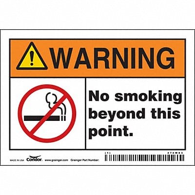 Safety Sign 3.5in x 5in Vinyl
