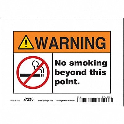 Safety Sign 5 in x 7 in Vinyl